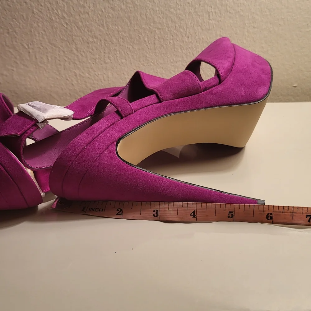 Madden girl high heels sandals fuschia size 9 new